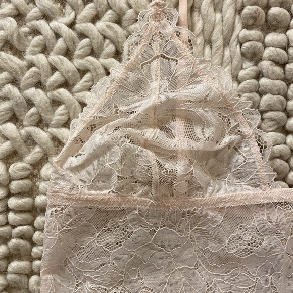 Free People Lace Bralette NWT - Soft Pink - Picture 5 of 10
